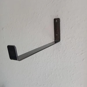 4x SOPORTES DE ALMACENAMIENTO MONTADOS EN PARED 30mm Ancho x 10" Largo x 4" Alto en Negro. Nuevo. - Imagen 1 de 1