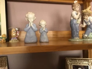 2 kleine Gebetsfiguren von Kuntzporzellan DDR - Bild 1 von 5