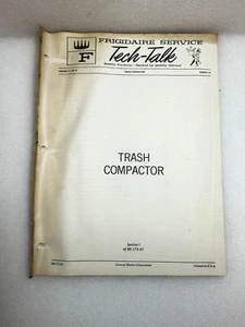 Compactador de basura FRIGIDAIRE TECH-TALK MANUAL Vol. 72 # 8 - Imagen 1 de 2