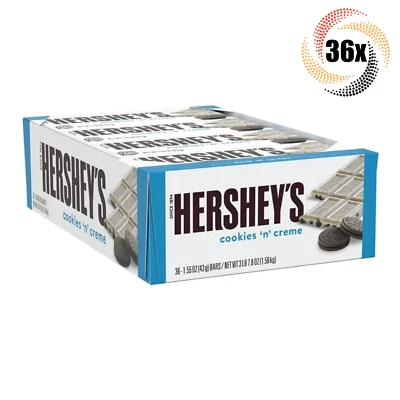 Caixa Completa 36x Barras Hershey's Cookies 'N' Creme Barra de Doces Chocolate Branco | 1,55 oz - Imagem 1 de 4