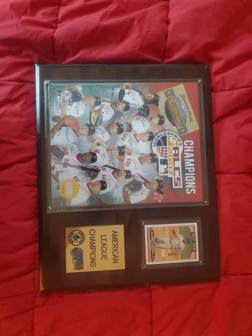 ALCS World Series Red Sox Team 2007 David Ortiz First Base Wall Plaque Cover
