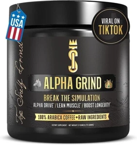 Top Shelf Alpha Grind Instant Maca Coffee For Men Netural Energy (2.7 oz)