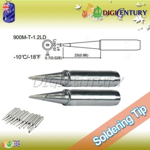 High Quality Japan HAKKO Soldering Iron Tips Real Lead Free 900M-T-1.2LD Silver - Bild 1 von 2