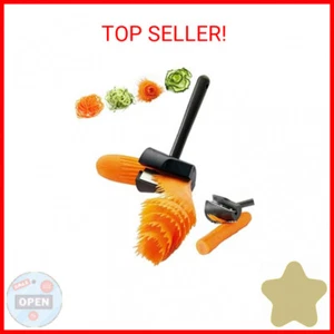 Carrot Curler and Peeler, Black Carrot Spiral Shred Slicer Root Vegetables Fruit - Picture 1 of 2