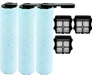 New 6 Pack Brush Rollers & Hepa filters for Floor One S5 S5 Pro Tineco Vacuum - Picture 1 of 4