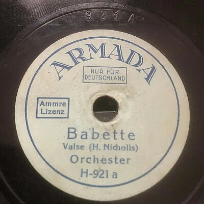 Babette - An der Weser - ARMADA /6" 78 RPM - Bild 1 von 2