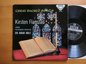 SXL 2049 ED1 Great Sacred Songs Kirsten Flagstad Boult 1958 Decca BBB 1st WBG - Picture 1 of 5