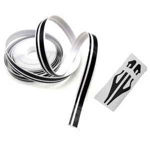Black Double Line 1/2" Pinstriping Pin Stripe Decal Car Tape Vinyl Stickers - Bild 1 von 9