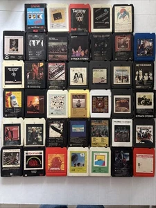 8 Track Tape Lot (40) Classic Rock Zeppelin Yes BOC Aerosmith Petty Doors Tested - Picture 1 of 12