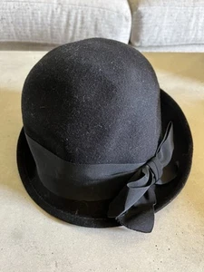 Vintage Black Lady’s DELUXE Hat From Marshall Fields #245-4 - Picture 1 of 6