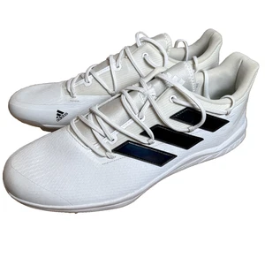Adidas Adizero AfterBurner weiß schwarz Metall Baseball Stollen Herren Größe 14 H00981 - Bild 1 von 8