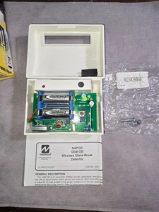 Detector de rotura de vidrio acústico inalámbrico NAPCO GEM-GB para receptores de paneles Gemini - Imagen 1 de 5
