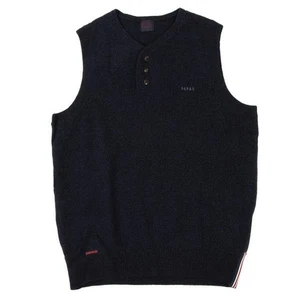 Papas Cashmere Blend Wool Henley Neck Knit Vest Size S(K-146894) - Picture 1 of 12