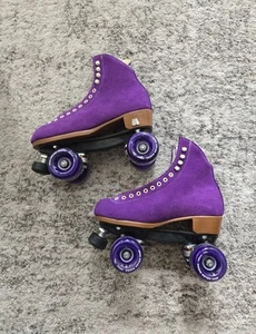 Moxi Lolly Purple Roller Skates Size 8 - Picture 1 of 9