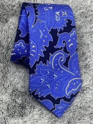 Corbata de seda Etro cachemira barroca multicolor estampado Milano Italia Hecha en EE. UU. Foto 1 de 4