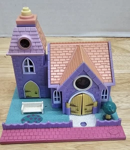 Vintage 1993 BlueBird Polly Pocket WEDDING CHAPEL Church Light Up Untested. (S) - Picture 1 of 10