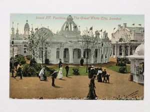 Louis XV Pavilion Great White City Franco-British Exhibition 1908 Postcard - Picture 1 of 2