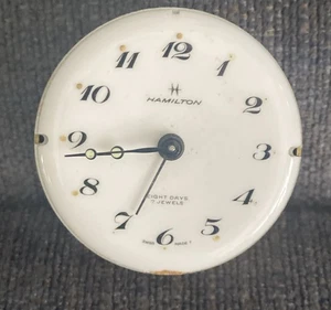 Movimiento Reloj Despertador Hamilton Vintage – 7 Joyas 8 Días 2" - Imagen 1 de 3