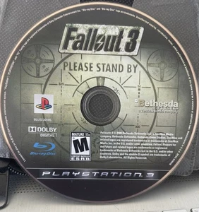 💥 FALLOUT 3 Please Stand By Sony PlayStation 3 PS3 Disc Only 🦋FREE Shipping - Picture 1 of 3
