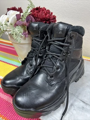 5.11 Tactical WM ATAC 2.0-6" Cremallera Lateral Cuero Negro Botas Militares Para Mujer 8.5 M Foto 1 de 4