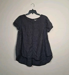 Eileen Fisher Womens Organic Linen Hi Low Top Size 1X. - Picture 1 of 10