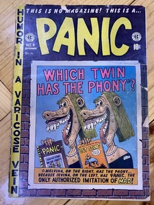 1954 PANIC MAGAZINE AUG-SEP VOL. 1 NO. 4 –  EC COMICS HUMOR MAD GOLDEN AGE - Picture 1 of 4