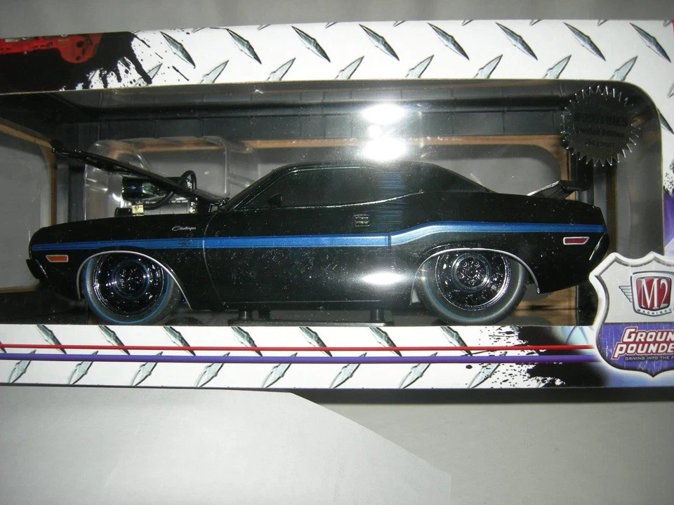 70 Dodge Challenger M2 Ground Pounder Lim Ed. 500 Pcs.Black 1:18 scale die cast - Image 1 of 1