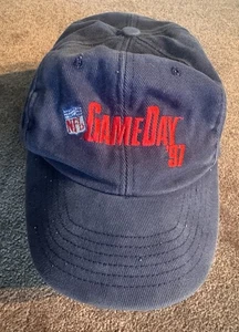 VTG PlayStation NFL GameDay ‘97 Hat Cap Blue Strapback Football Video Game Sony - Picture 1 of 5