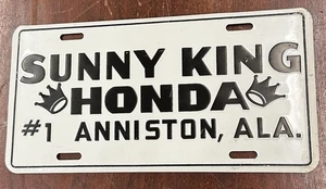 Vintage 60er Jahre Sunny King Honda Anniston ALA Aluminium Nummernschild - Bild 1 von 5