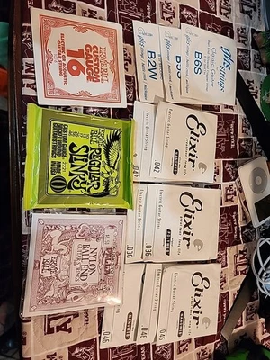 Lot Elixir Nanoweb / Ernie Ball Wound Individual Electric Guitar Strings And Mor - Image 1 of 4