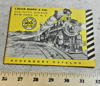 Catálogo de accesorios de herrajes de pañal Marx vintage años 50 trenes calibre O buen estado (C) Foto 1 de 4