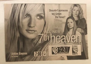 7th Heaven Ashlee Simpson Vintage Print Ad TV Advert Catherine Hicks TPA23 - Picture 1 of 2