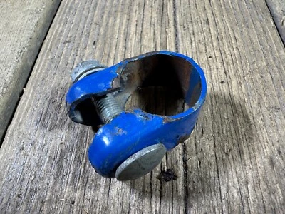 Abrazadera de asiento vintage abrazadera de tija de sillín vintage azul USADA 28,6 mm Foto 1 de 4