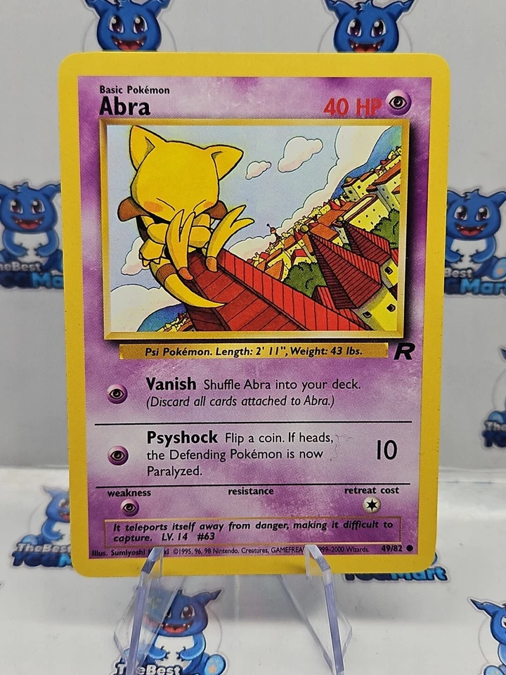 Abra - 49/82 Team Rocket Pokemon MP - Image 1 of 1