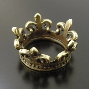 Dijes en forma de corona de rey de aleación de bronce estilo antiguo 20 piezas 33729 - Imagen 1 de 7