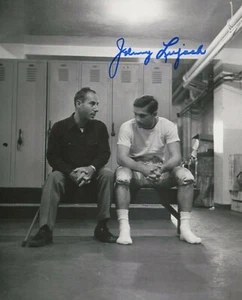 Johnny Lujack Heisman Notre Dame Irlandés Firmado 8x10 Foto Autógrafo No PSA - Imagen 1 de 1