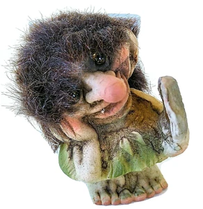 Ny Form Troll "Troll Girl With Mirror"  No. 142  3" Tall Norwegian Scandinavian - Picture 1 of 6