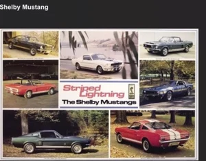 Shelby Mustang History + SAC Ken Miles Flying Shelby GT350 -2 Car Poster Set! - Foto 1 di 2