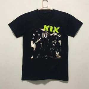 Camiseta Kix Band Rock Algodón Negro Regalo Para Fan - Imagen 1 de 3