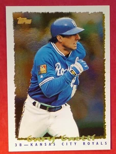 1995 Topps Gary Gaetti #190 Cyberstats (Royals) NM+ - Picture 1 of 2