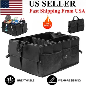 Trunk Cargo Organizer Folding Storage Collapse Bag Bin For Car Truck SUV 40L US - Picture 1 of 14