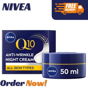 Nivea Q10 Gesichtsfaltencreme Nachtcreme für Männer und Frauen 50ml - Bild 1 von 5