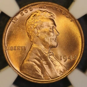 1944 LINCOLN CENT NGC MS 66 RED -LOT X80 - Picture 1 of 3