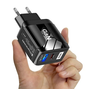 Szybka ładowarka 65W GaN USB C typ C zasilacz wtyczka europejska do Samsunga - Zdjęcie 1 z 8