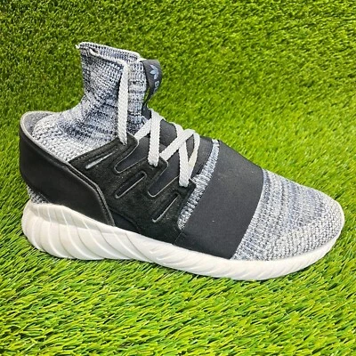 Adidas Tubular Doom Primeknit Mens Size 8 Gray Black Athletic Shoes Sneakers - Image 1 of 4