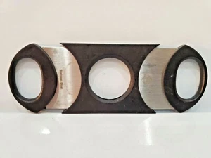 BIG Ring Gauge Double Guillotine CIGAR Cutter Black 167,168/6 - Picture 1 of 3