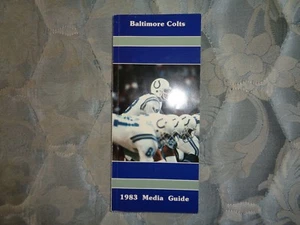 1983 BALTIMORE COLTS MEDIA GUIDE Yearbook FINAL YEAR Indianapolis Program NFL AD - Picture 1 of 1