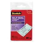 Scotch® Laminating Pouches, Business Card Size, Clear, 10 Pouches (MMMLS85110G)