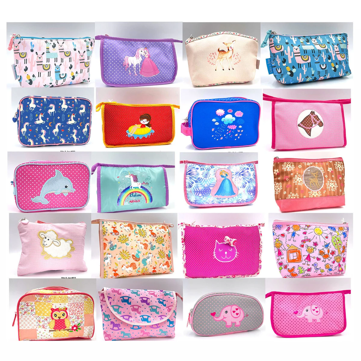 Bodhi2000 Kulturbeutel Für Damen – Süß Bedruckt, 13x18x9 Cm, Aus Polyester-Baumwolle. Perfekt Für Make-up-Pinsel & Kleinkram!