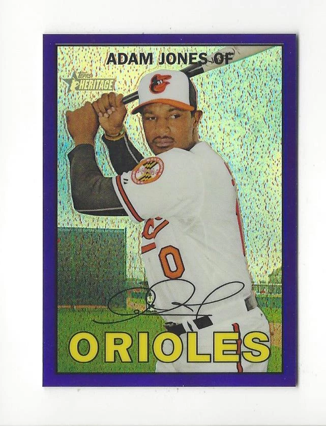 2016 Topps Heritage Chrome Baseball Purple Refractor Singles - You Choose - Image 1 of 1